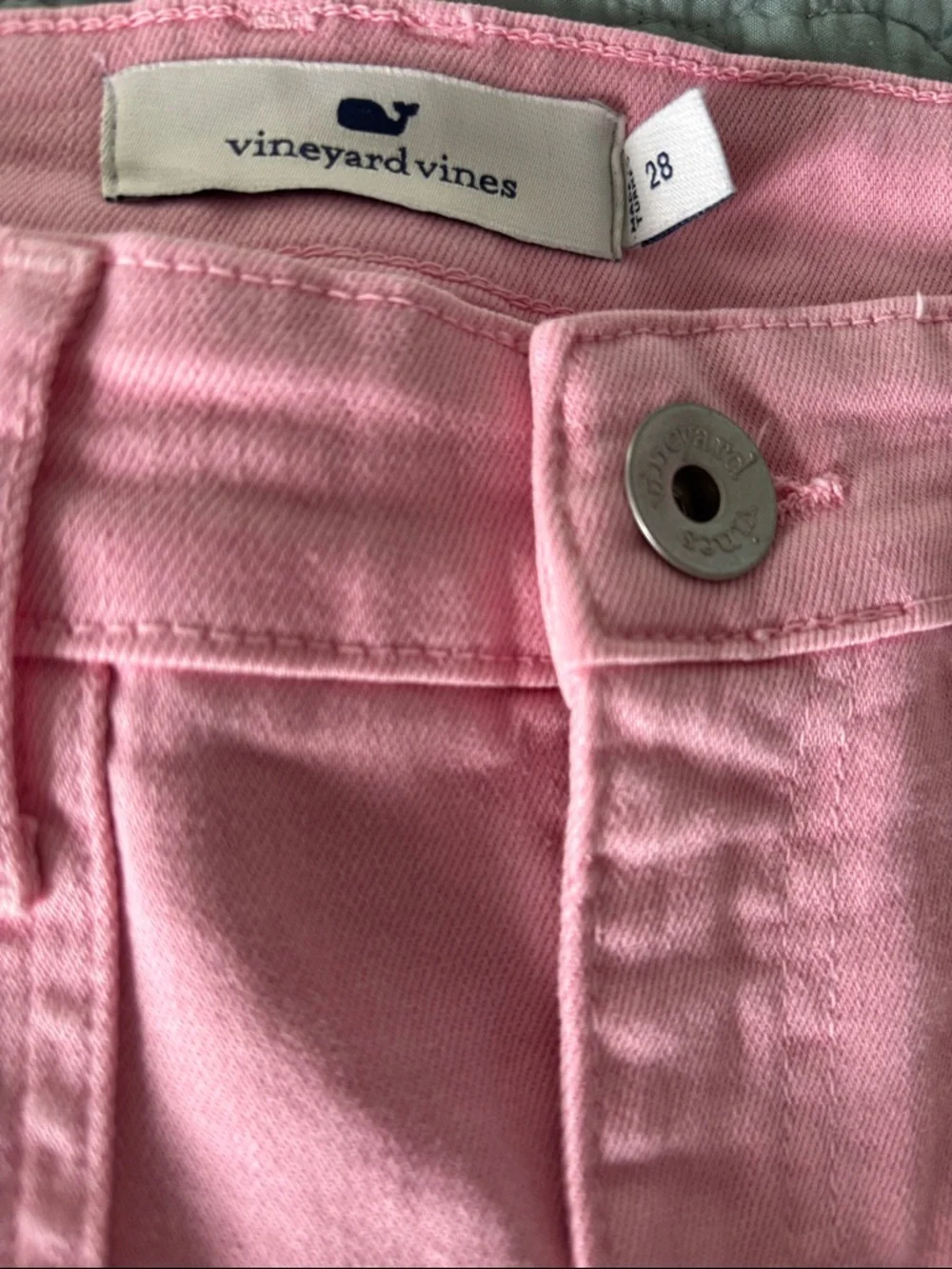 Vineyard Vines Pink Straight-Leg High-Rise Jeans - Picture 3 of 8